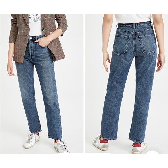 Agolde Denim - AGOLDE The 90's Pinch Waist Jeans Straight 28 Portrait NEW